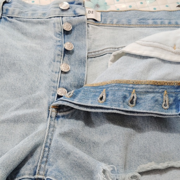 Agolde Parker Vintage Cutoff Organic Denim Shorts Size 32 - Picture 8 of 8
